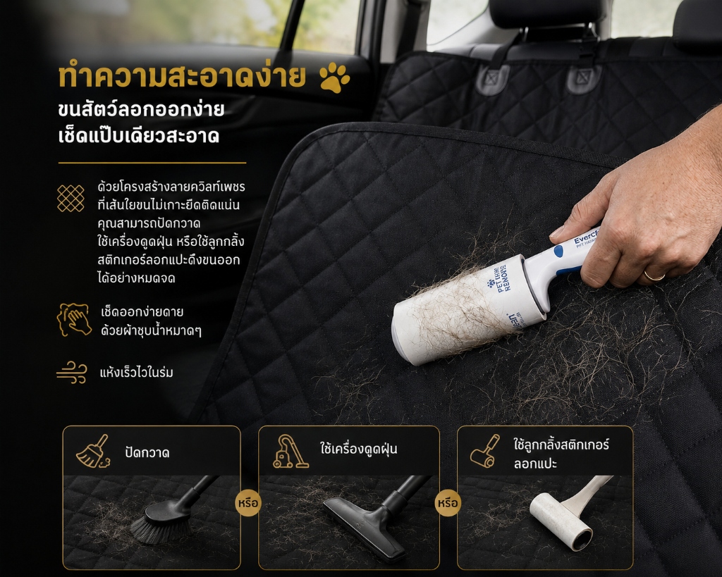 Kenzen Cleaning easily with lint roller