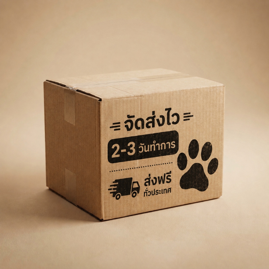 Kenzen Shipping Cardboard box with Paw stamp icon