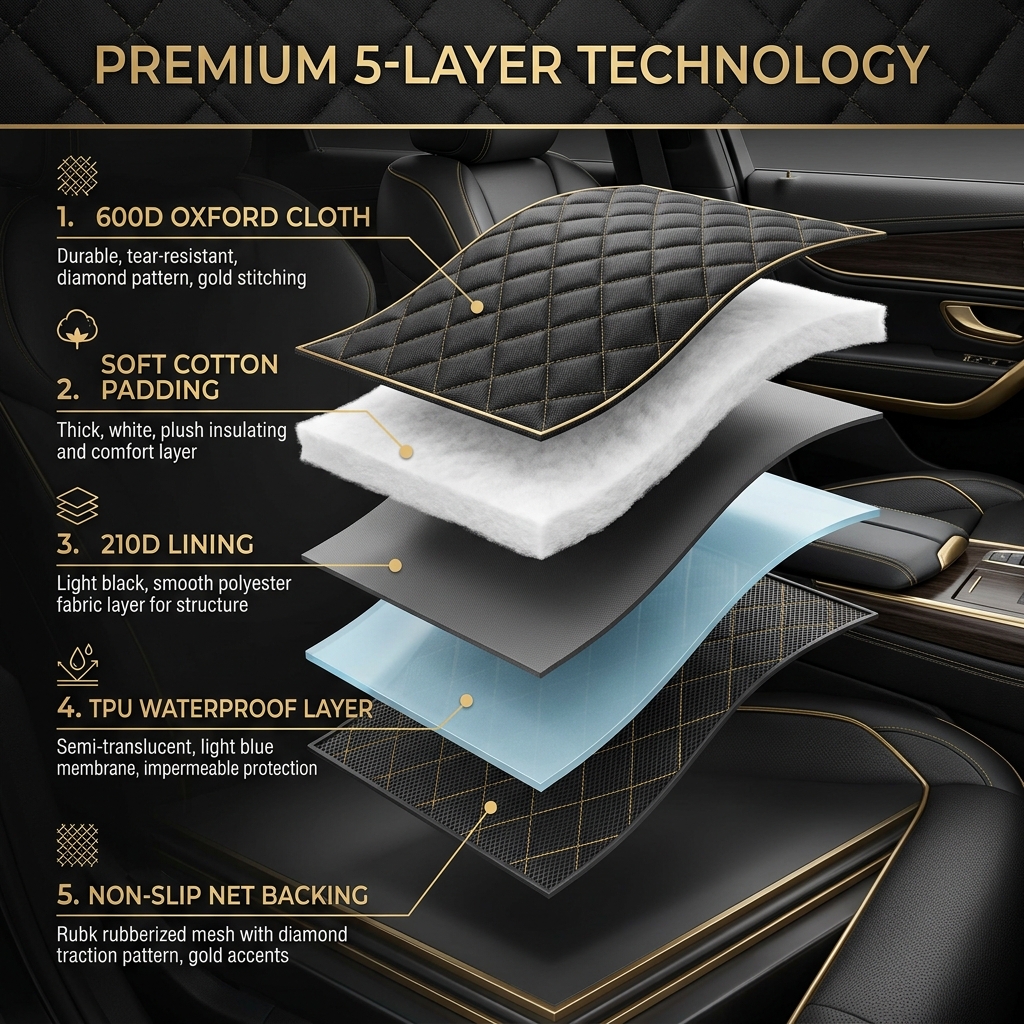KENZEN 5 Fabric Layers Technical Exploded Diagram